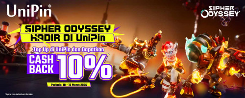 Sipher Odyssey Hadir di UniPin! Top Up Sekarang, Dapatkan Cashback 10%*